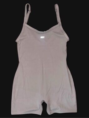 SET Active Beige Stretch Cami Romper
